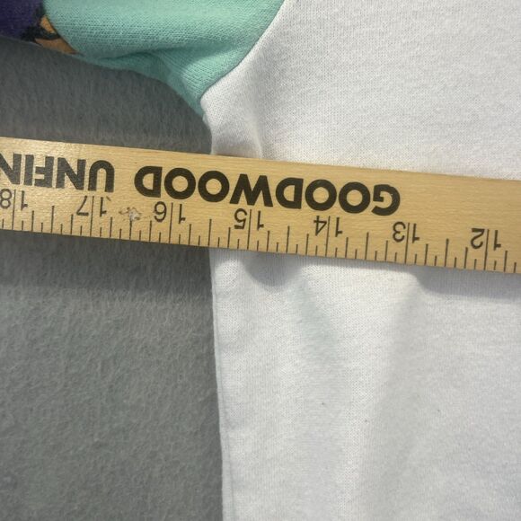 Tom & Jerry Y2k White Crew Neck Sweatshirt Cartoon Graphic Sleeves Size XS - Picture 13 of 15